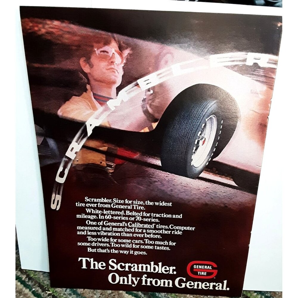 1971 General Tires The Scrambler Original Print Ad